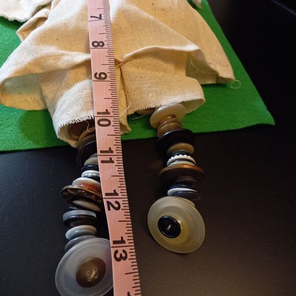 Vintage Angel Button Doll Cottagecore  Grandmacore Handmade - Picture 5 of 8